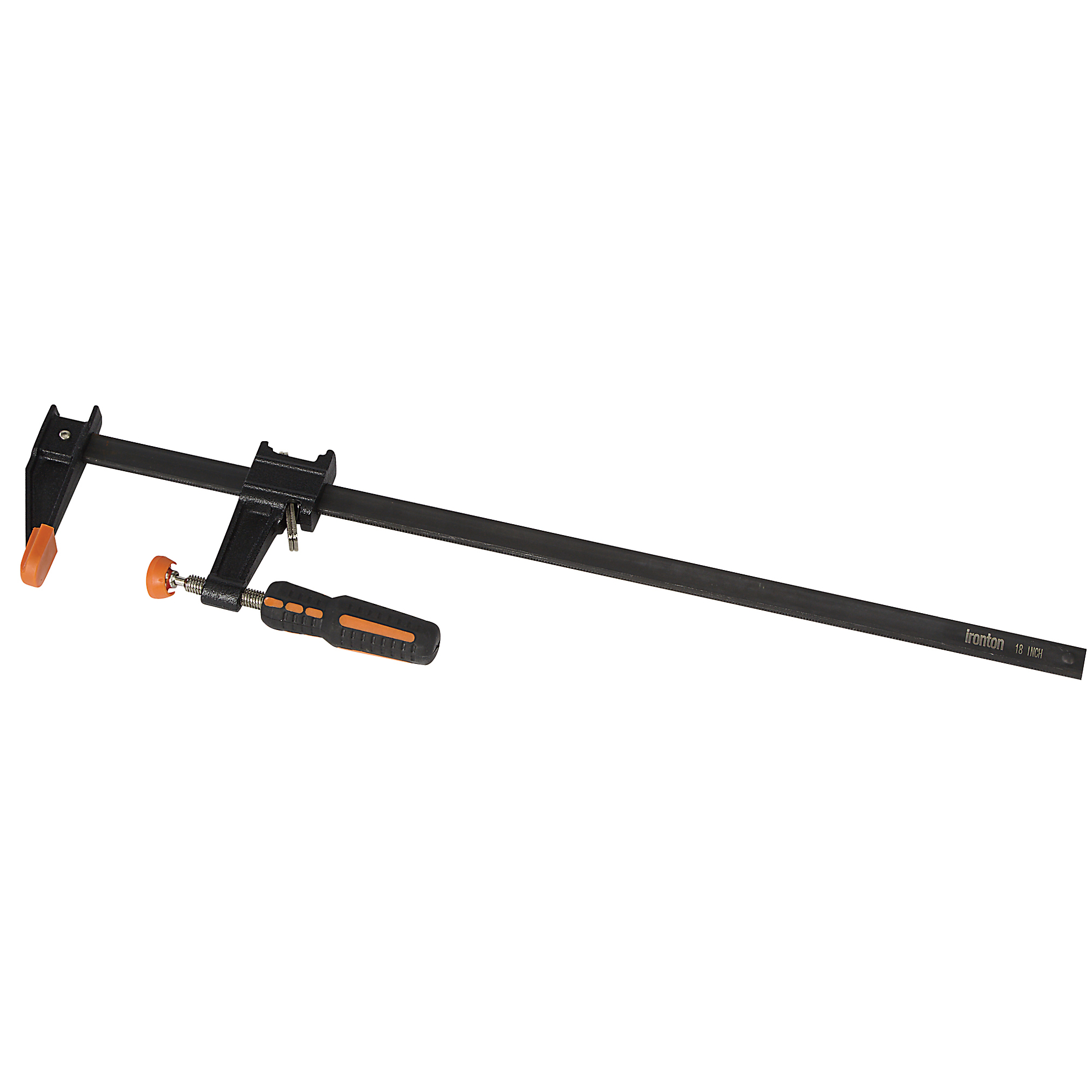 Ironton 18in. Quick-Release Bar Clamp, 2150-Lb. Clamping Pressure, 17.7in. Opening
